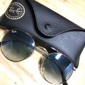 Rayban Round Double Bridge Sunglasses— NEVER WORN